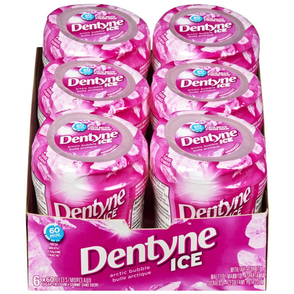 Dentyne Ice Arctic Bubble Bottles 60 pc