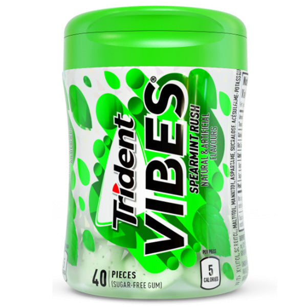 Trident Vibes Spearmint Rush Bottles 40 pc