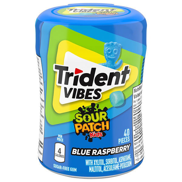 Trident Sour Patch Kids Blue Raspberry 40 pc