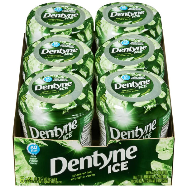 Dentyne Ice Spearmint Bottles 60 pc