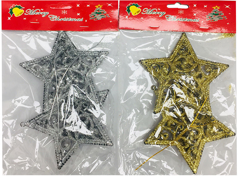 Christmas Stars 2 Colours 2 pcs