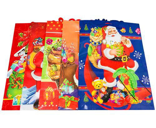Christmas Gift Bags 9.05"x7.08"x3.54" Small 12 pcs