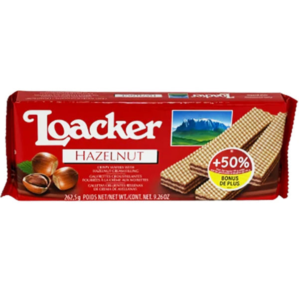Loacker Wafers 50% More Hazelnut 262.5 g
