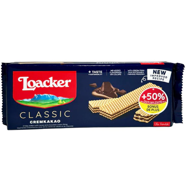 Loacker Wafers 50% More Chocolate 262.5 g