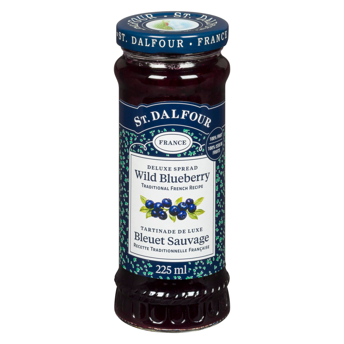 St Dalfour Wild Blueberry Spread 225 mL