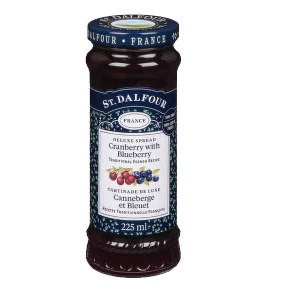 St Dalfour Cranberry w/ Blueberry Spread 225 mL