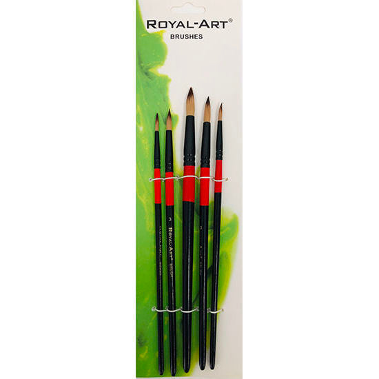 Painting Brush Set - Round 5 pcs