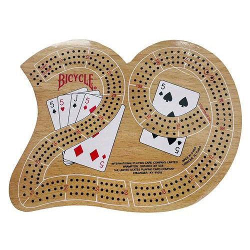 Bicycle Cribbage Board 6''x9''