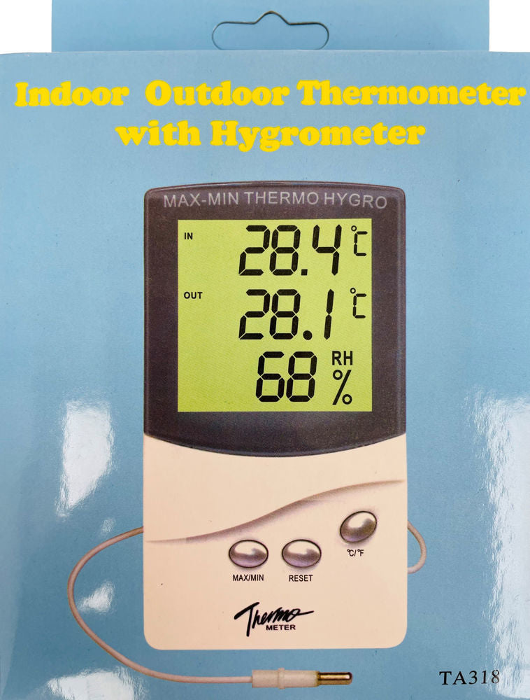 Indoor Outdoor Thermometer with Hygrometer TA318