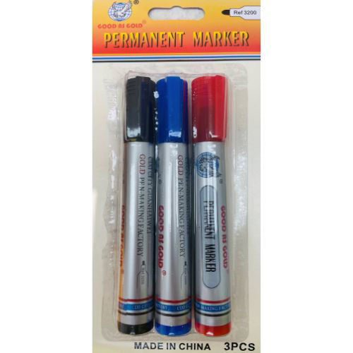 Permanent Marker 3 pcs - Assorted