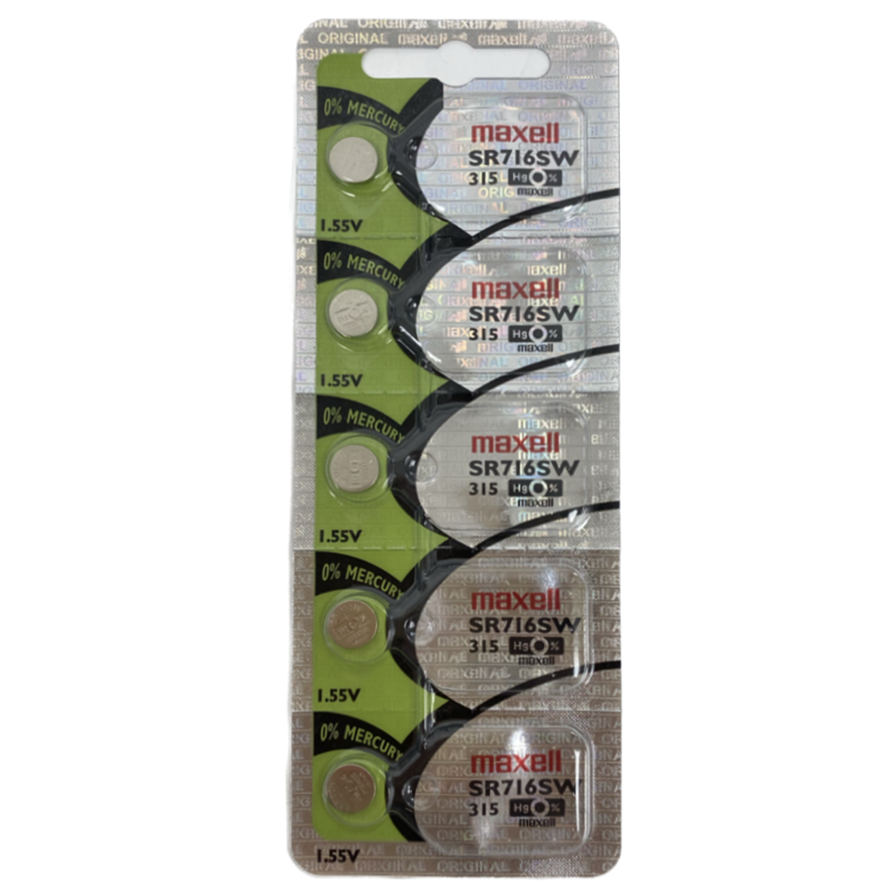 Maxell Battery 5 pcs SR716SW/315