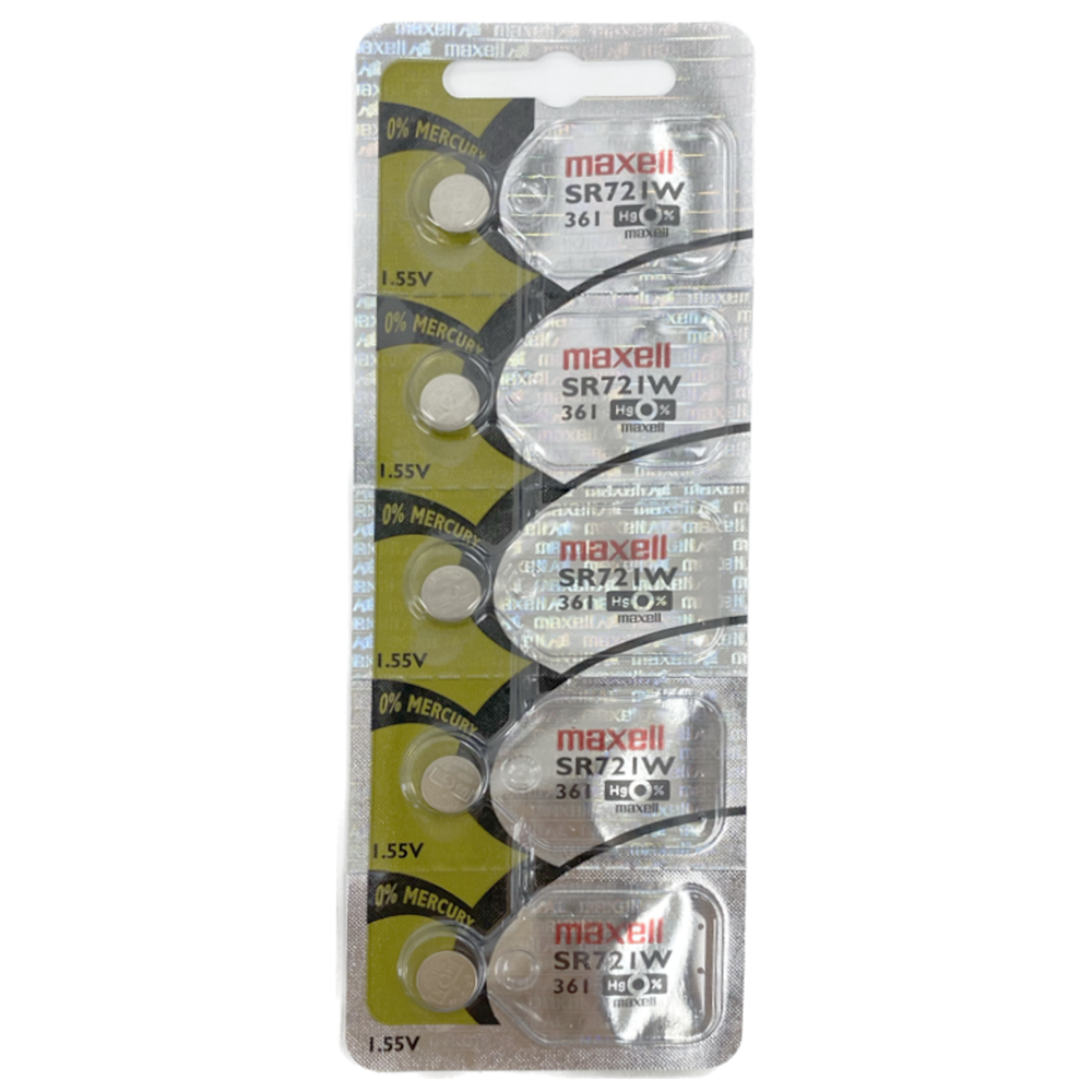 Maxell Battery 5 pcs SR721W/361