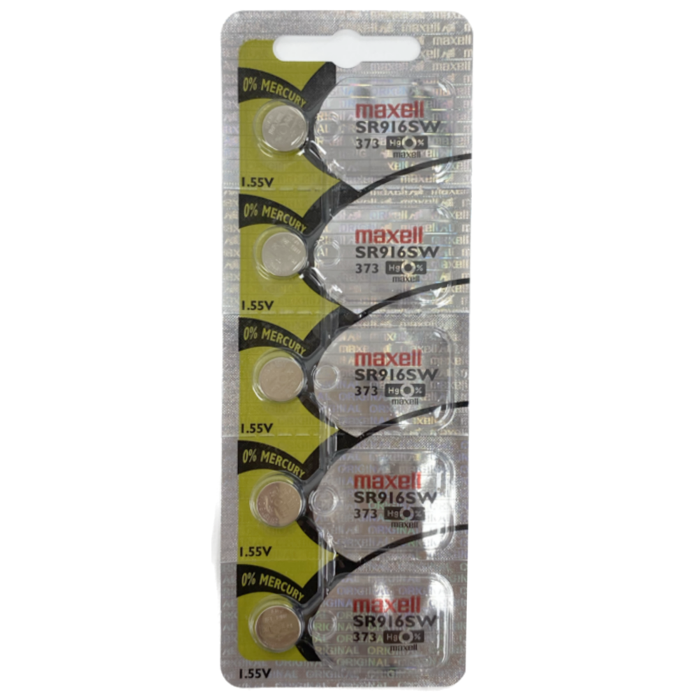 Maxell Battery 5 pcs SR916SW/373