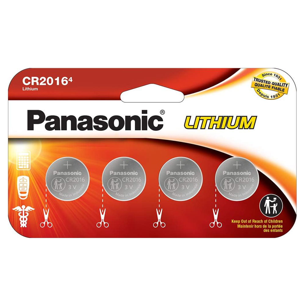 Panasonic Lithium CR2016 3V 4pk