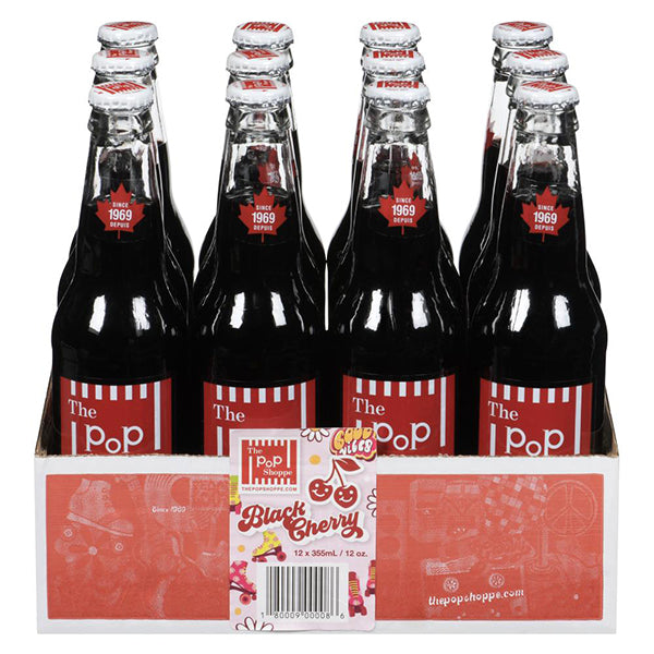 Pop Shoppe Black Cherry Gb Soda 355 mL