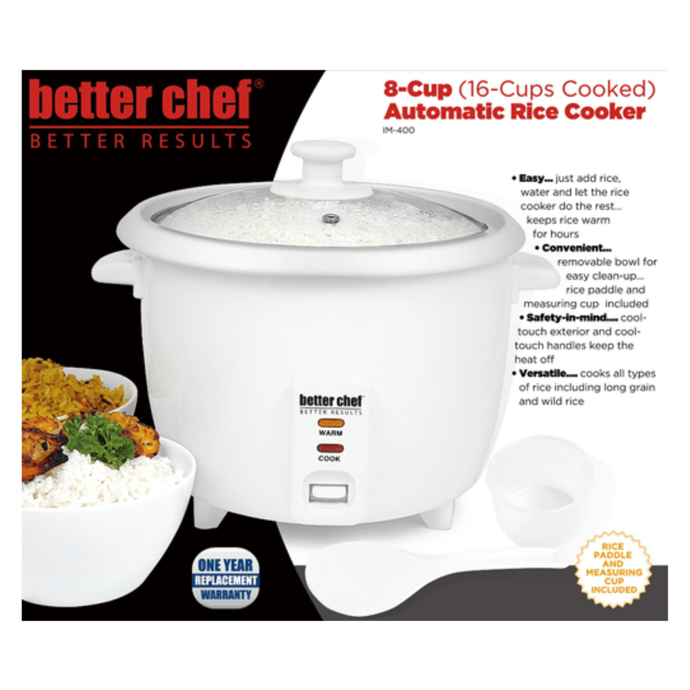 Better Chef 8-CUP Rice Cooker- IM400