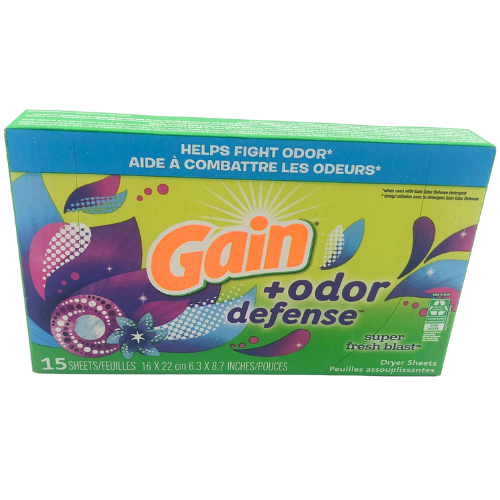 Gain Dryer Sheets Odor Defense - 15 Sheets
