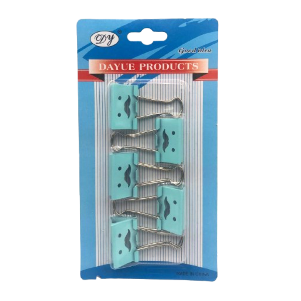 Binder Clips Medium 1.5" 5 pcs Assorted