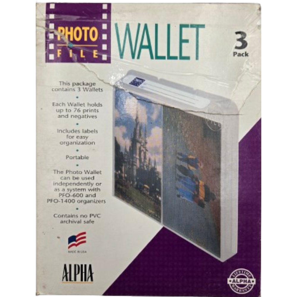 Photo File Wallet 3 pcs