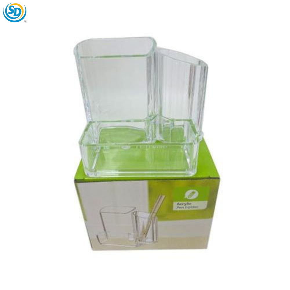 Acrylic Pen & Makeup Brush Holder 5.2''x3.9''