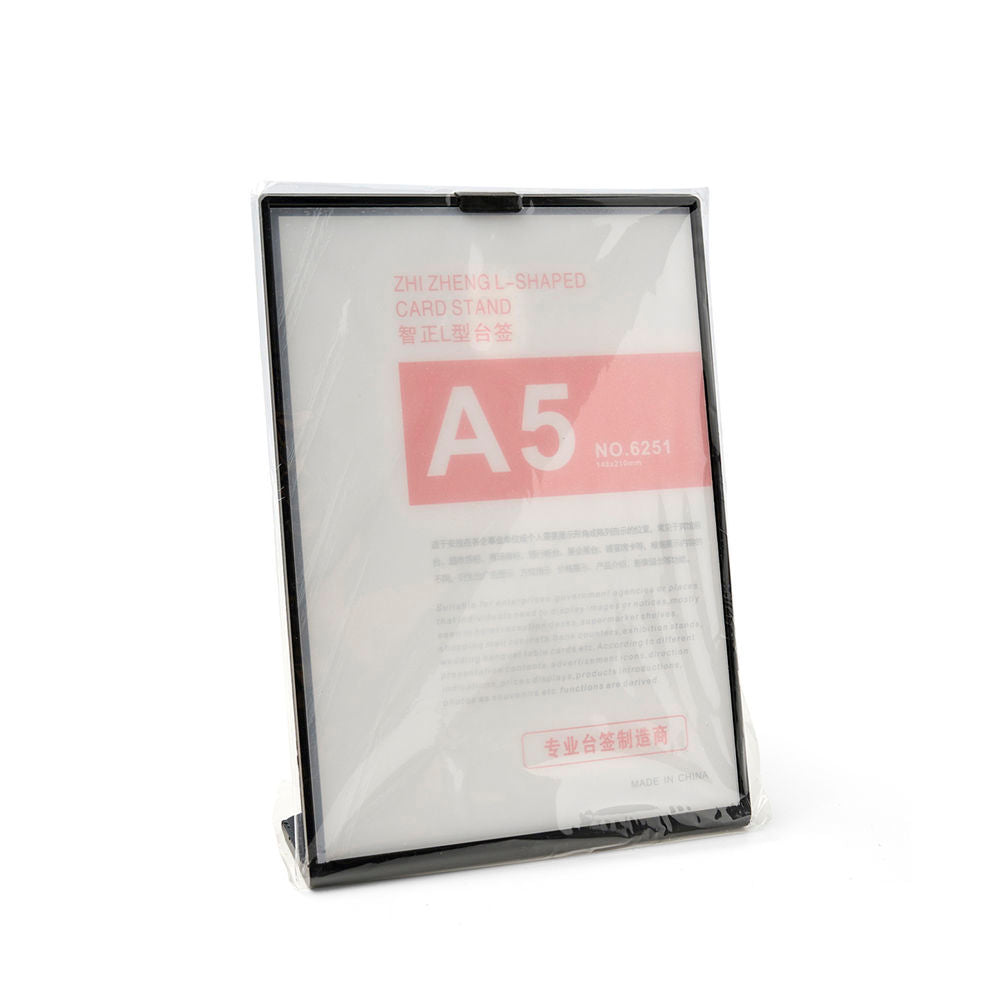 Sign Holder A5/6.1''X8.2'' Black
