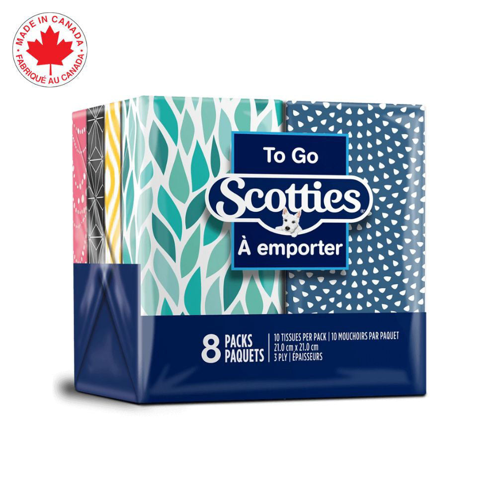 Scotties to Go Pocket Tissues 3-ply 8 pcs