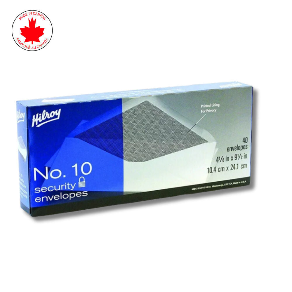 Hilroy Security Envelopes No. 10 40 pcs