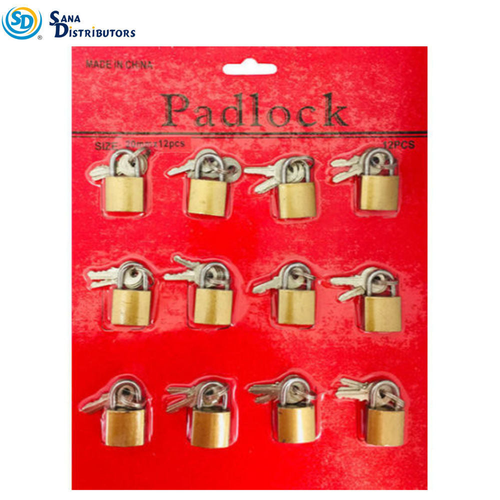 Padlock 20 mm 12 pcs