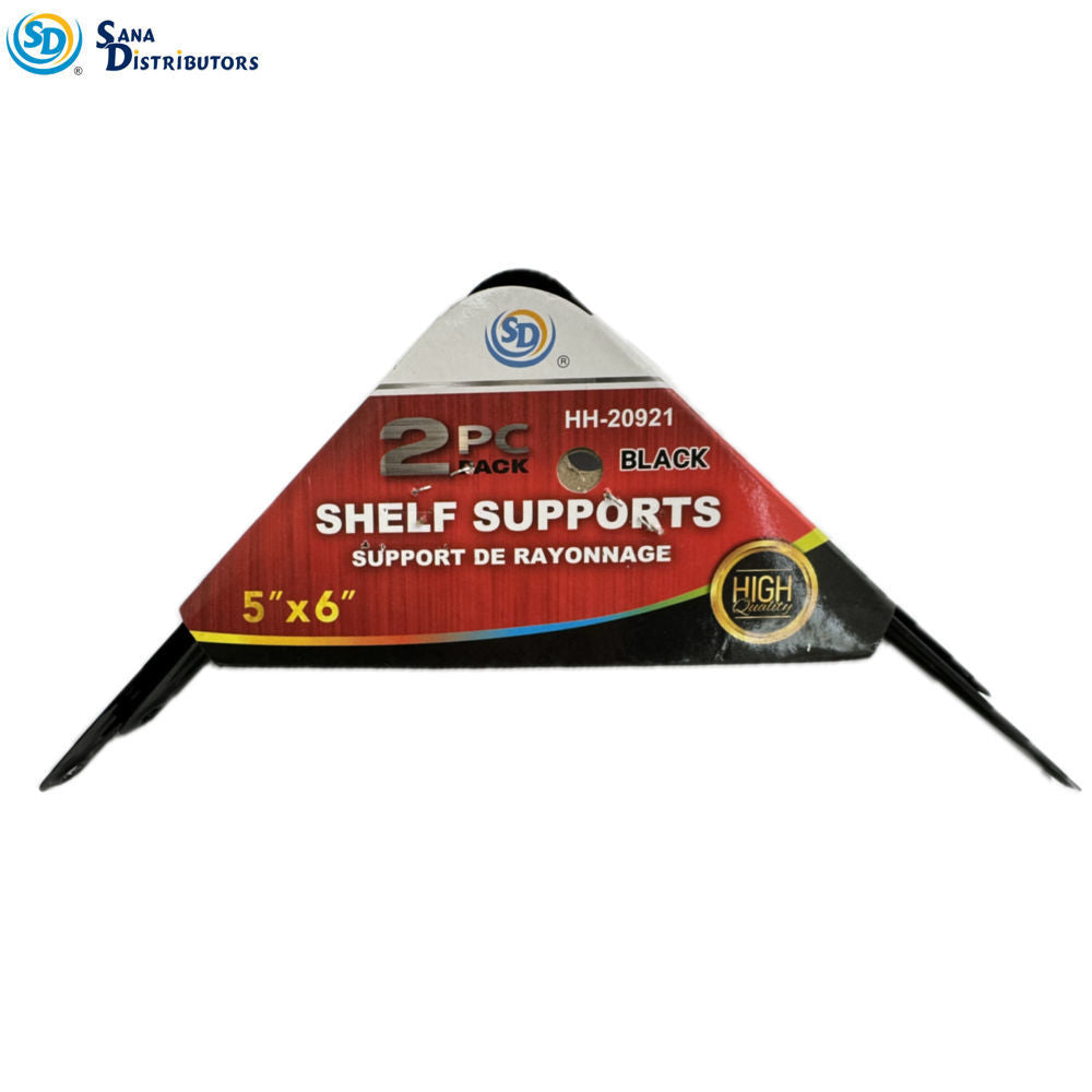 SD Shelf Support 5" X 6" - 2 pcs - Black