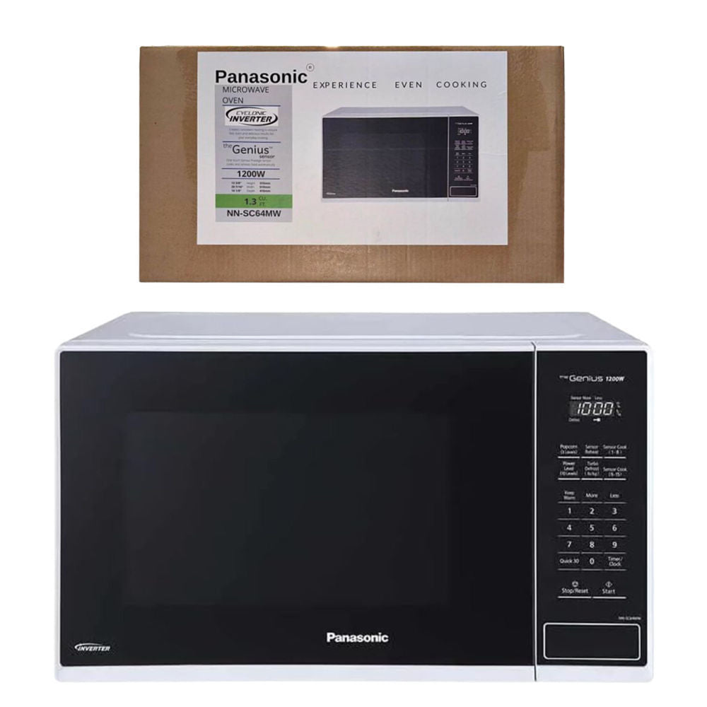 Panasonic Microwave Oven - White - 1200W (Refurbished)