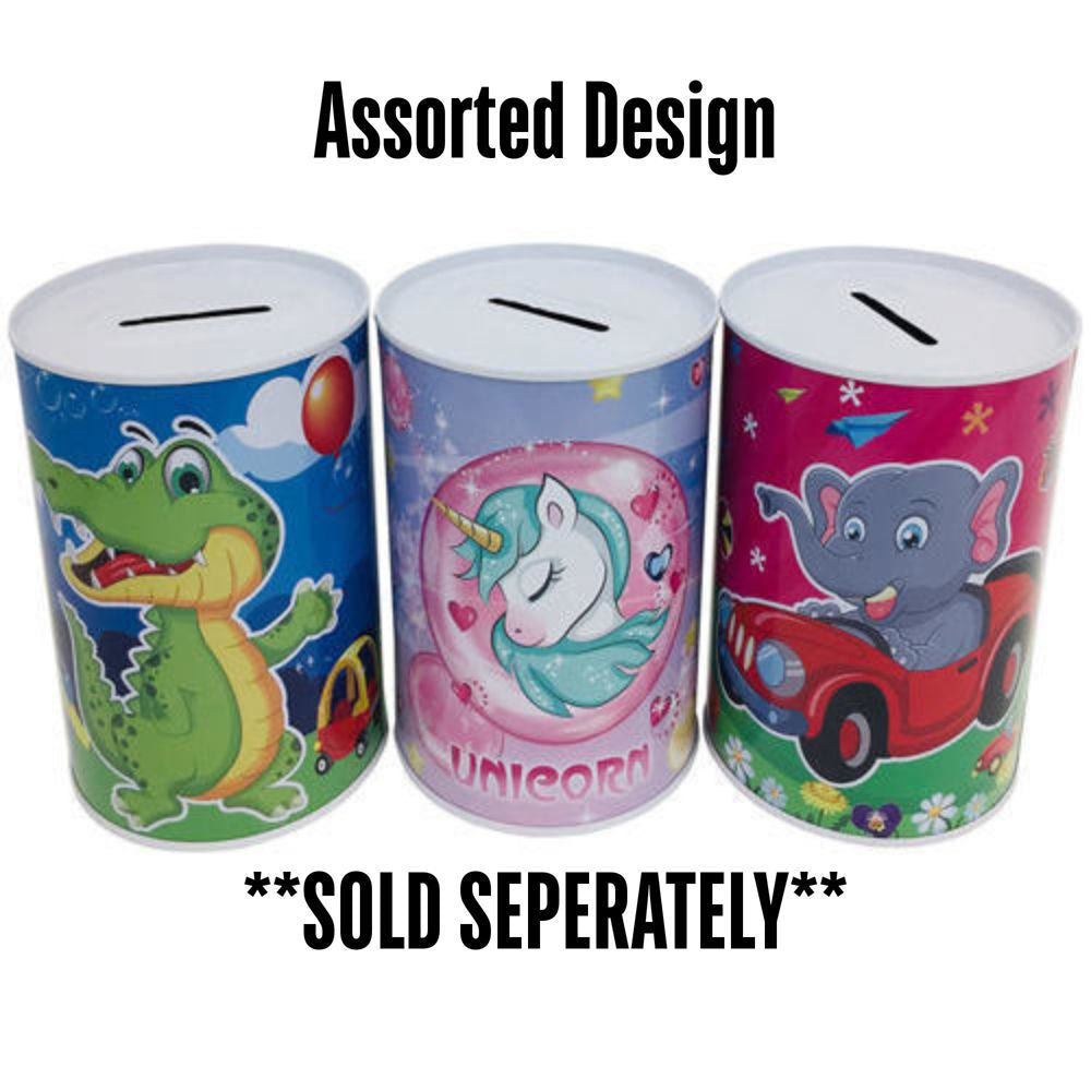 Small Tin Coin Bank - Animals [4.92" X 3.14"] 1 pc