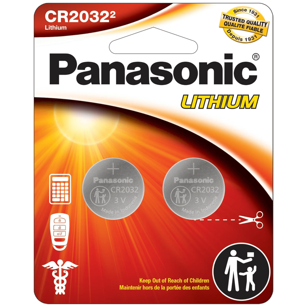 Panasonic Lithium Battery CR2032- 2 pcs