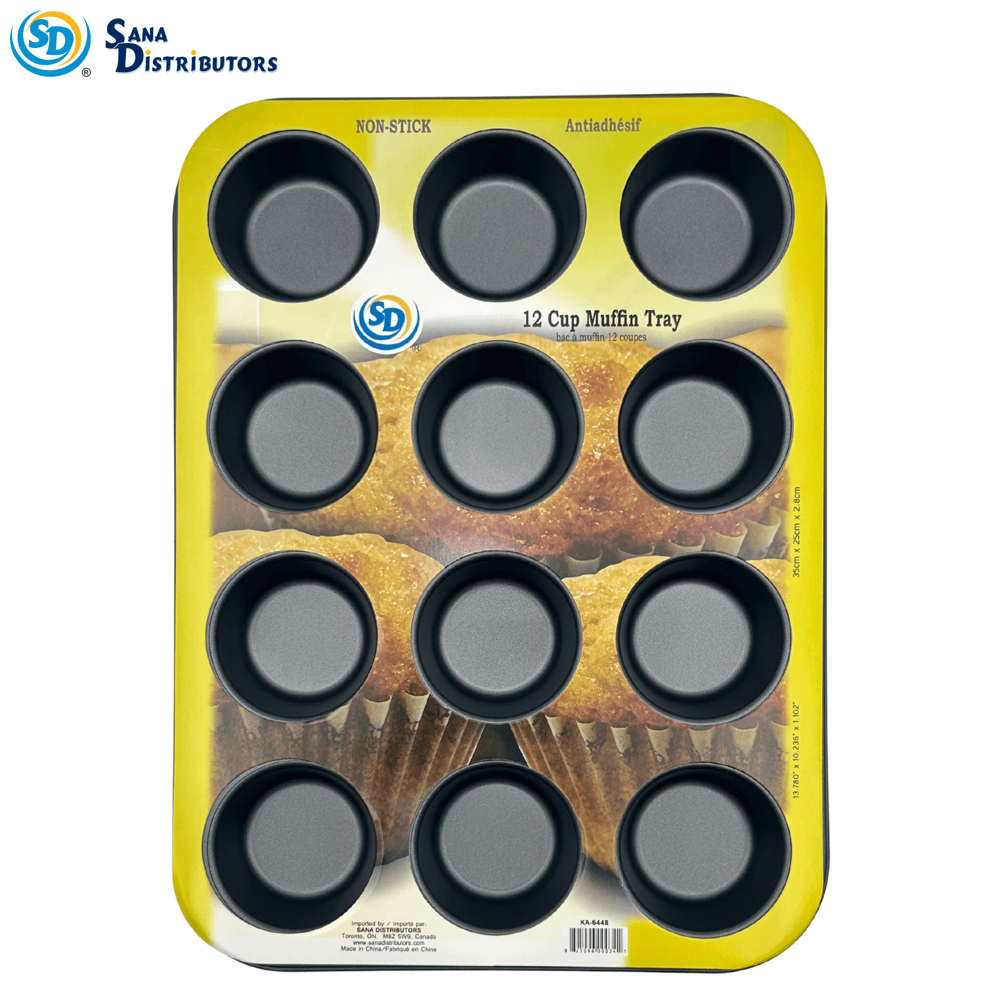 SD Muffin Tray 12 Cups Non-stick 14" X 10"