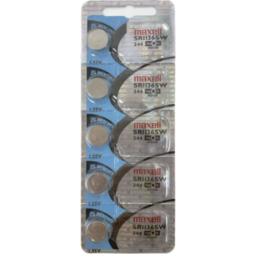 Maxell Battery 5 pcs SR1136SW/344