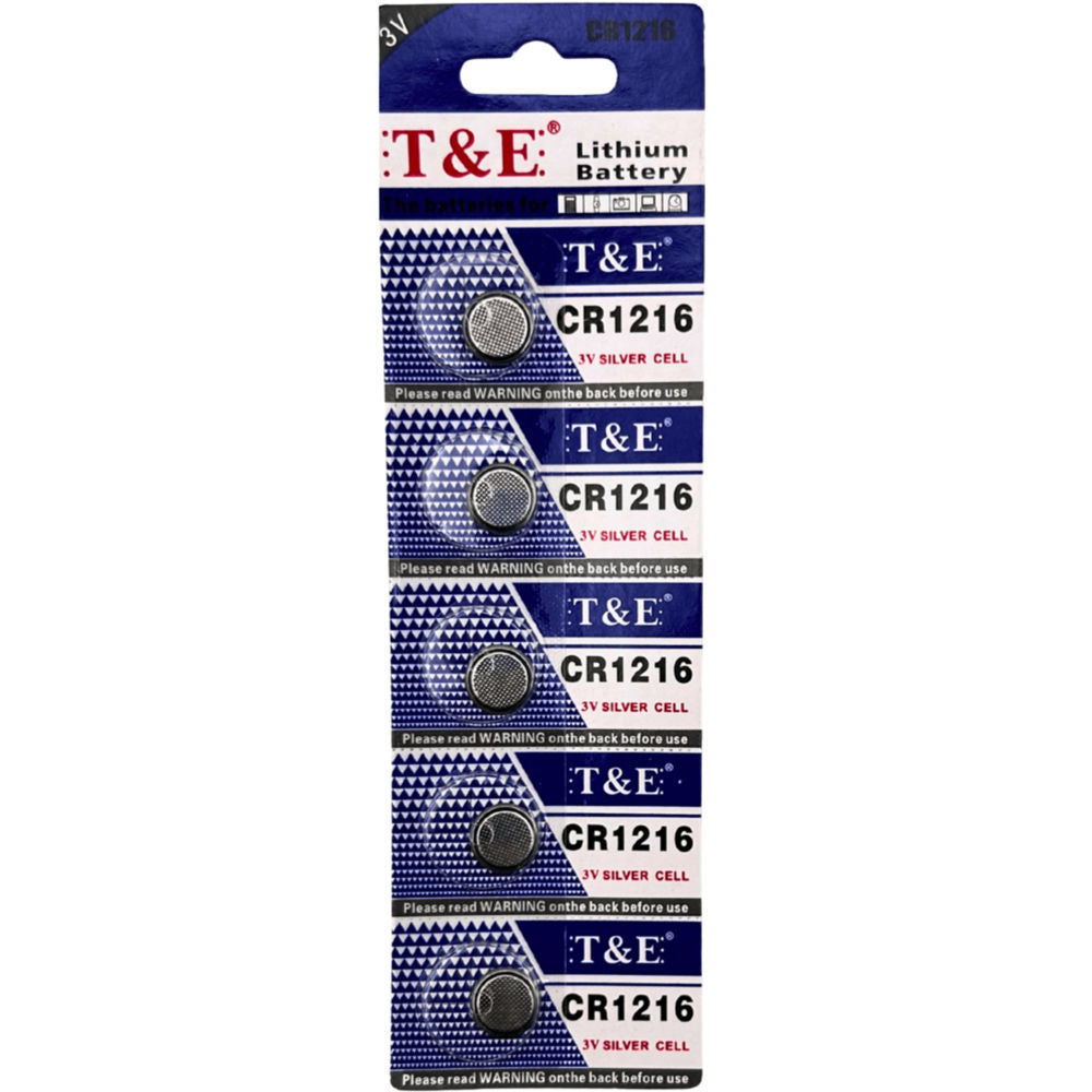 Lithium Battery CR1216 5 pcs