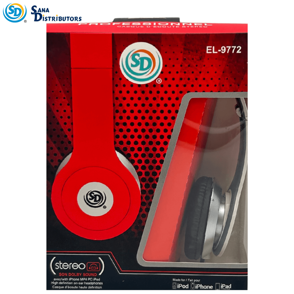 SD Stereo High Definition On-ear Headphones