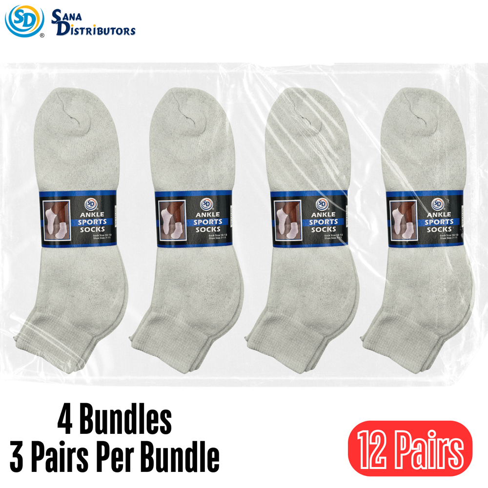SD Ankle Sports Socks - Size 10-13
