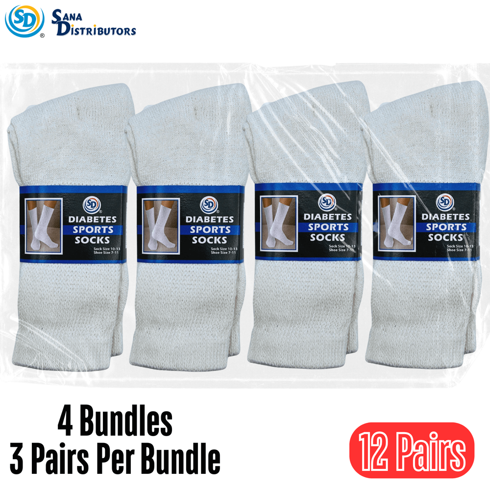 SD Diabetes Sports Socks - Size 10-13