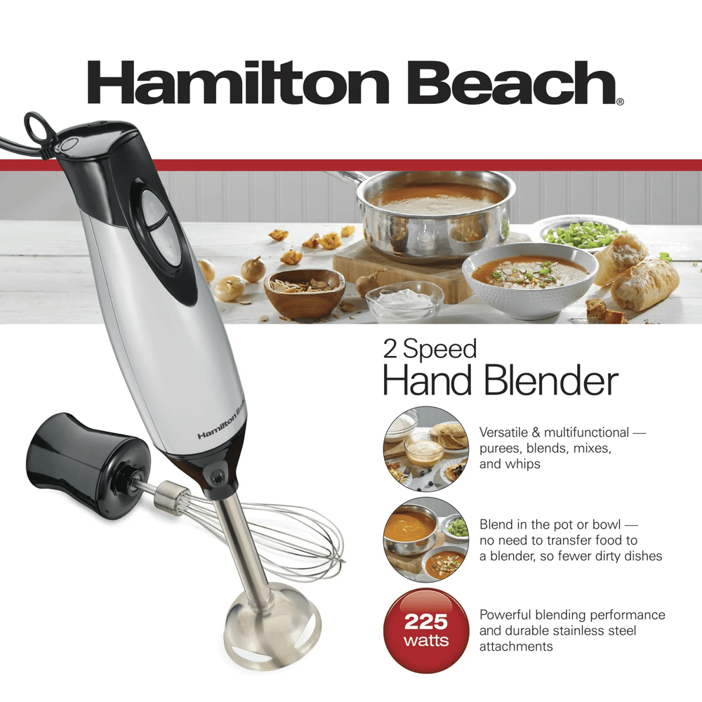 Hamilton Beach 2-SPEED Hand Blender (refurbished)