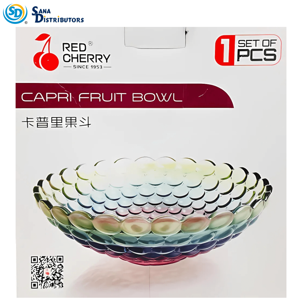 Glass Fruit Bowl [9.5" X 3"]