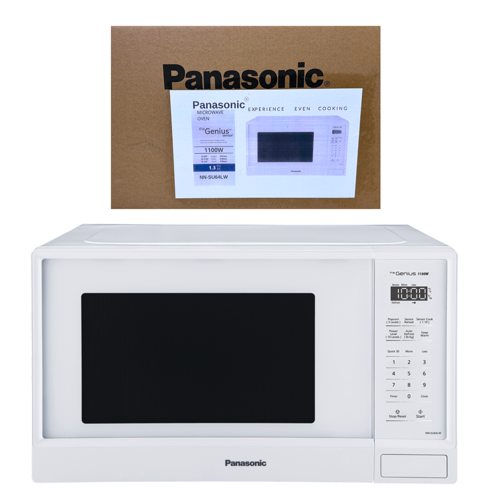 Panasonic Microwave Oven - White - 1100W (Refurbished)