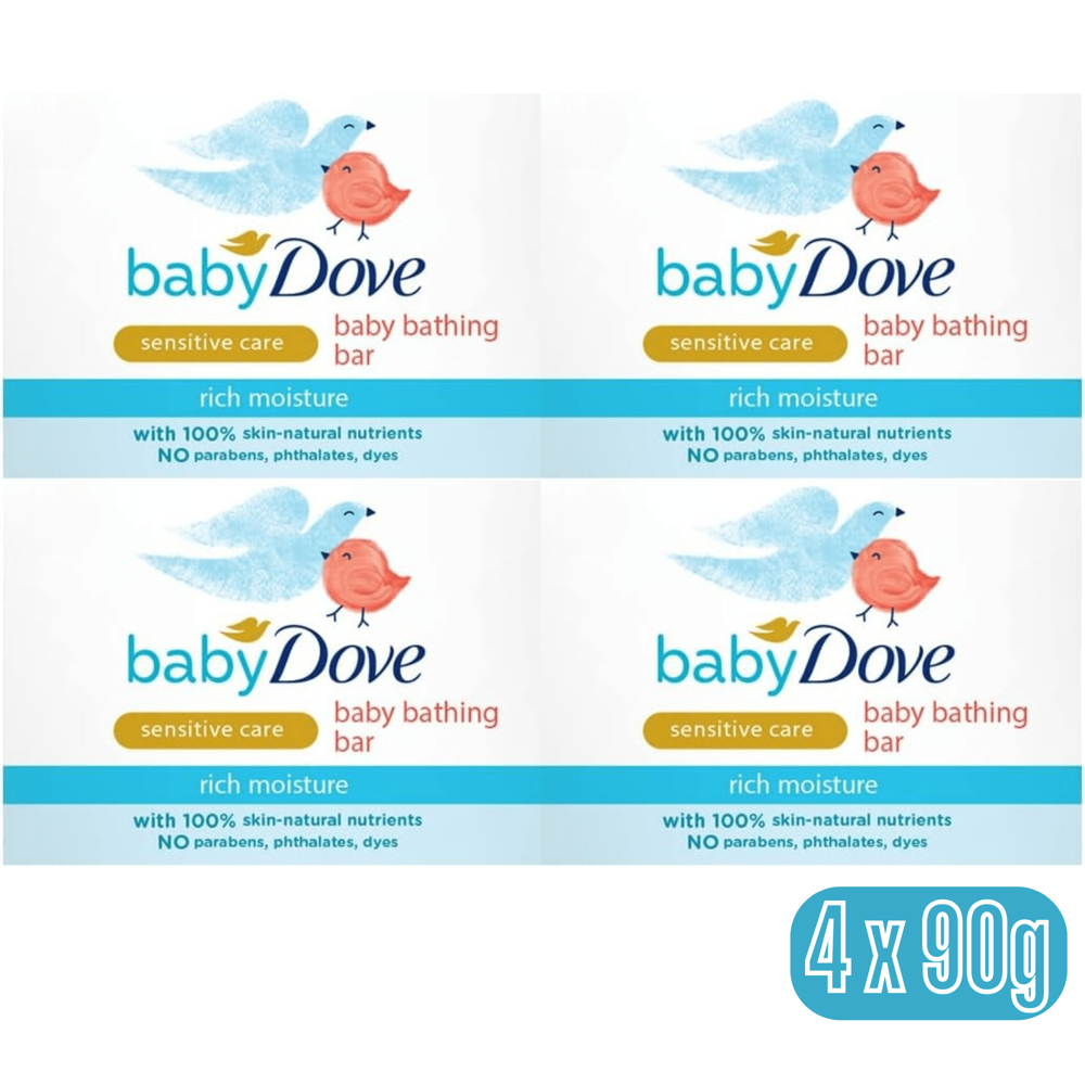 Baby Dove Bar Soap - Rich Moisture 90 g 4 pcs