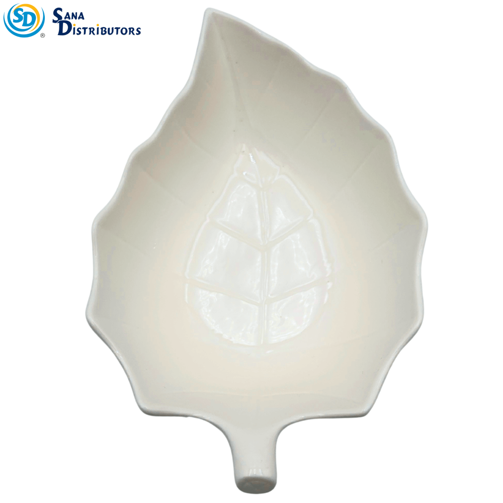 Porcelain Bowl - Leaf Shape 9" X 6.5"