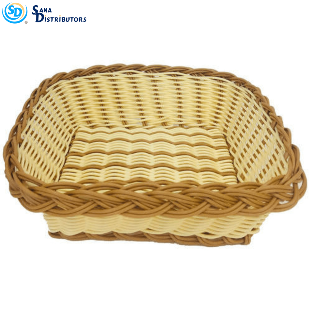 Wooden Basket - Square [9" X 9" X 2.5"]
