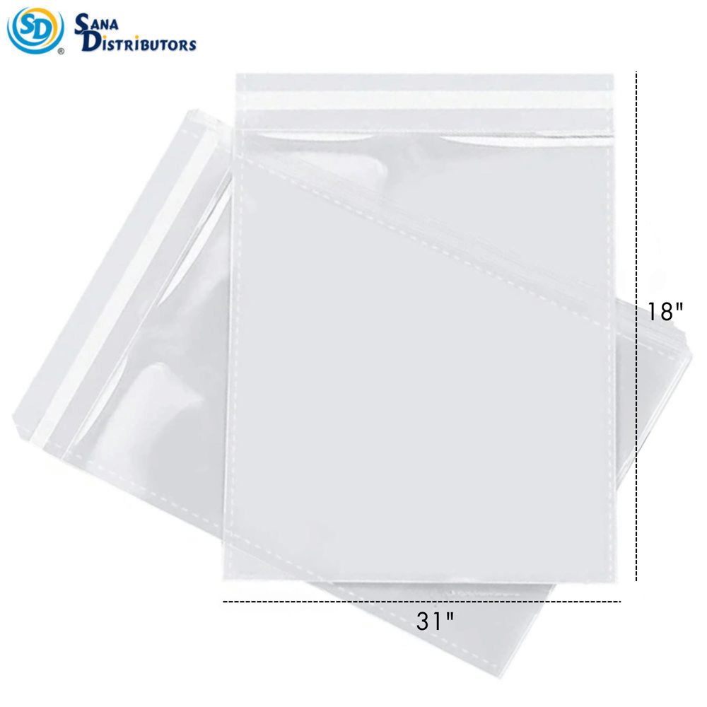 SD Clear Packing Bags [31" X 18"] 50 pcs