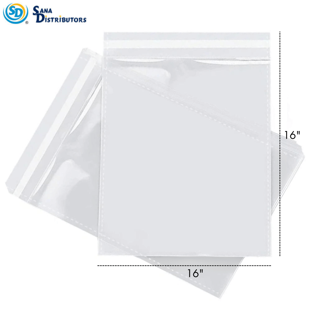 SD Clear Packaging Bags [16" X 16"] 100 pcs