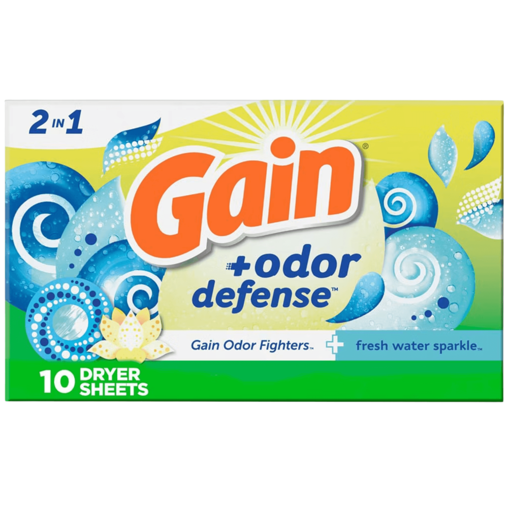 Gain Dryer Sheets Odor Defense 10 pcs