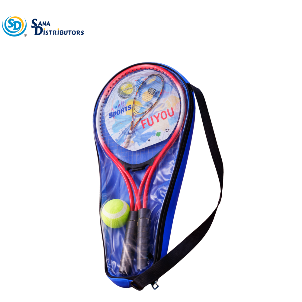Tennis Racket with Bag Assorted Colours 27.5"
