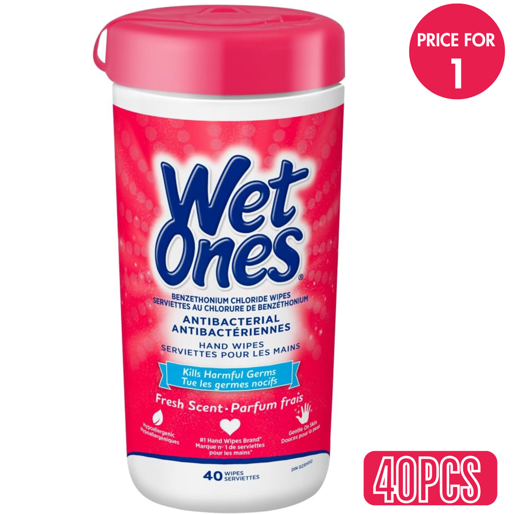 Wet Ones Fresh Scent Hand Wipes 40 pcs