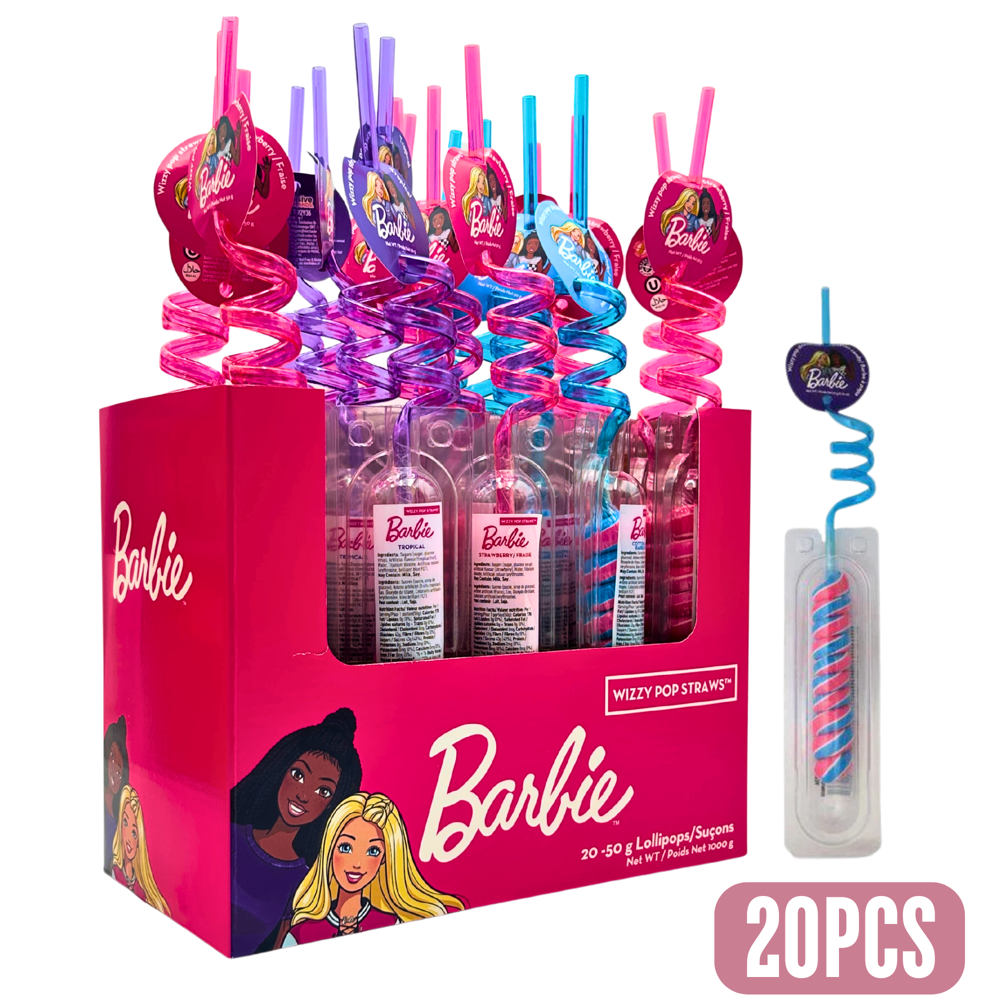 Barbie Wizzy Pop Straws 20 pcs